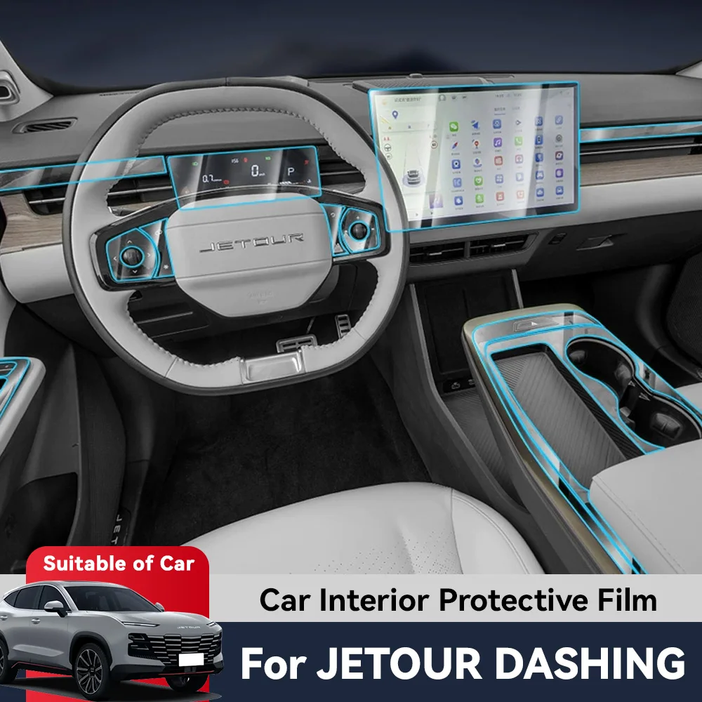 

Car Central Control TPU Navigation Anti Scratch interior Protection Film Navigation For JETOUR DASHING 2023 2024 Accessories