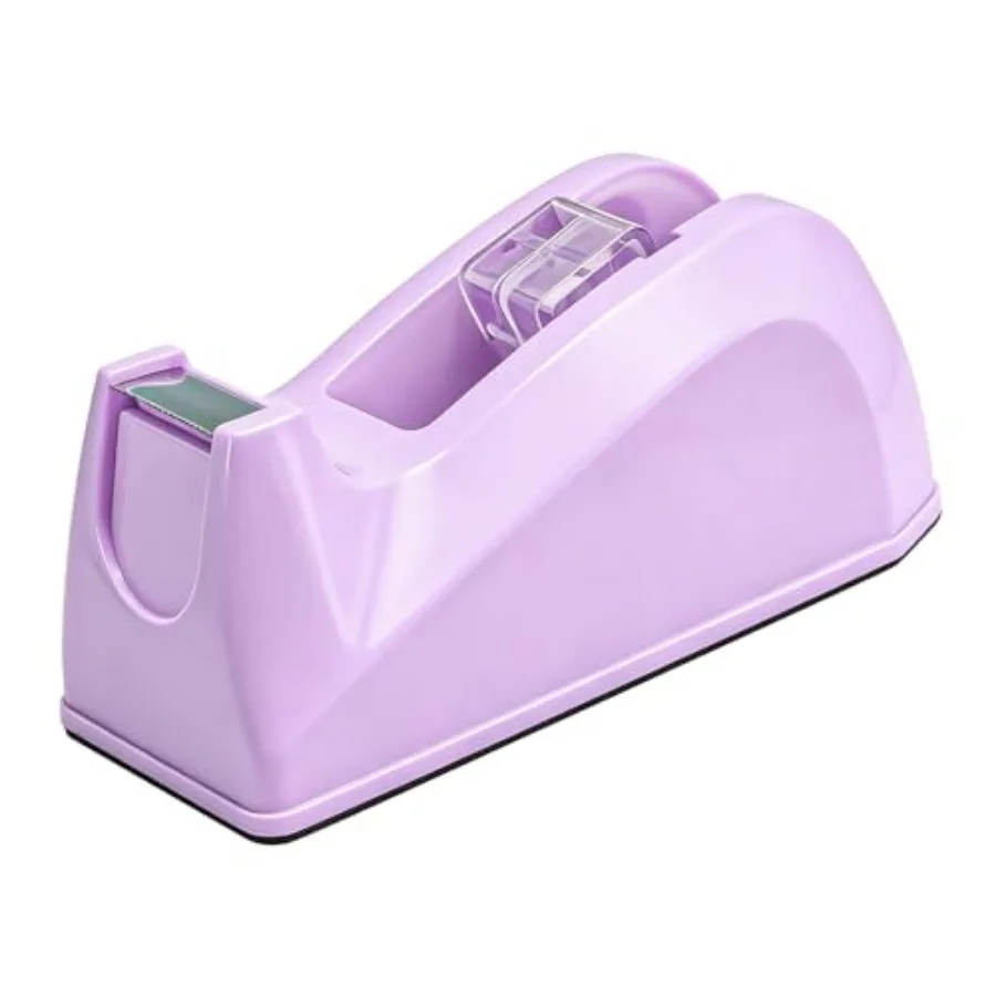 

Desktop Tape Dispenser for Standard 1-Inch Core Rolls, Compact Portable Clear Adhesive Tape Cutter Holder, Space-Saving Lightwe