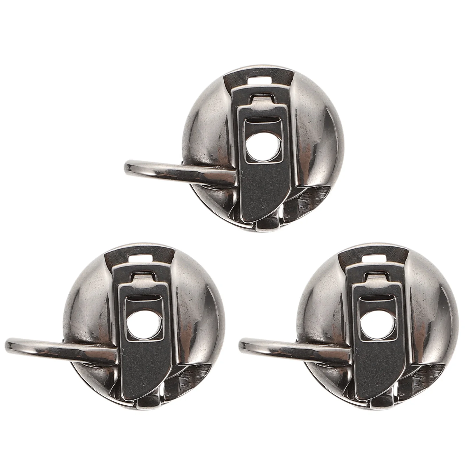 

3Pcs Home Sewing Bobbin Cases Wear Resistant Simple Design for Most Sewing Machines Bobbin Cases