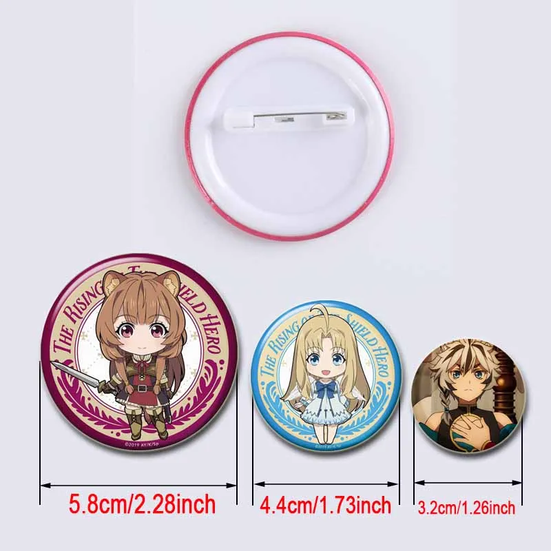 32/44/58mm Anime The Seven Deadly Sins Handmade Brooch for Clothes Backpack Decoration Cartoon Badge  Jewelry Accessories Gifts