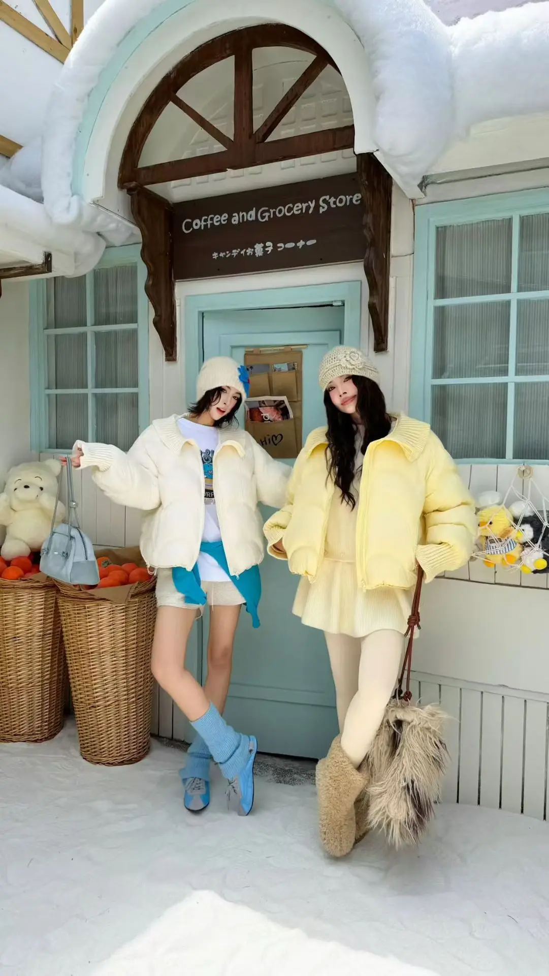 Winter Puff Knitted Splicing Down Jacket Women White Duck Down Big Lapel Outwears Female Fluffy Warm Thick Parker Bread Jacket