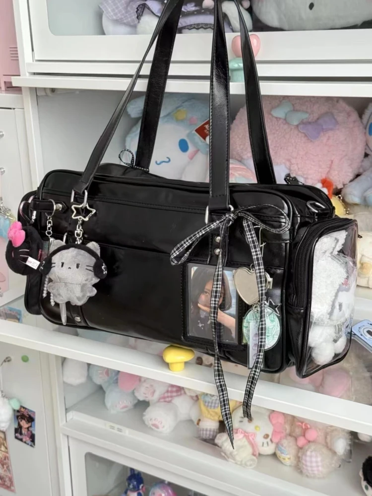 حقيبة ألم ذات سعة كبيرة 2025 جديدة Sle Student يوميًا حقيبة كروس مائلة بذف واحد من Celebri حقيبة تحت الإبط مع... #4