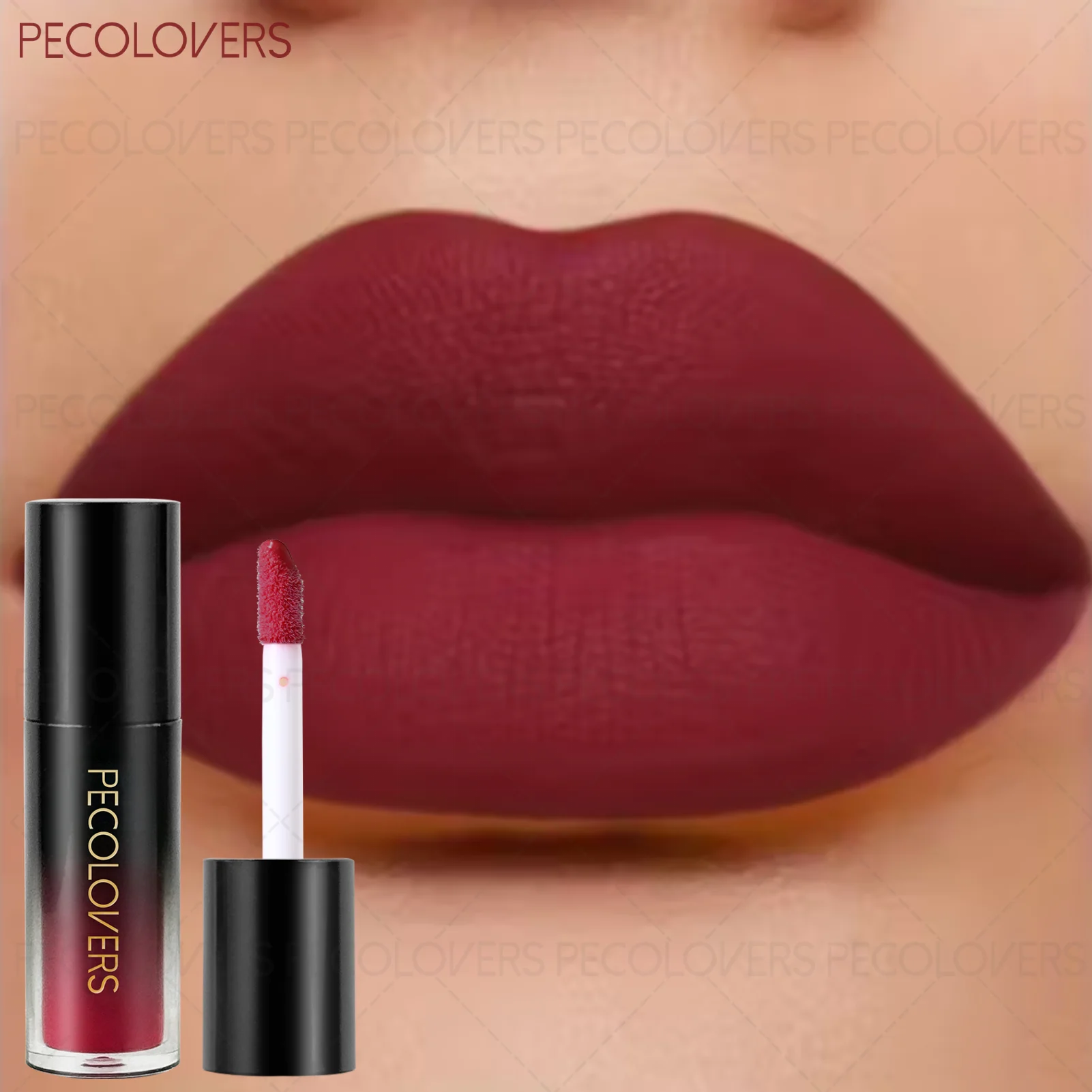 1 Pcs Red Tones Lipstick & Lip Gloss,Elegant Velvet Non-sticky, Multiple Colors For Halloween, Daily Lip Makeup, Perfect Gifts
