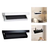 Floating Shelf with Compartment Decorative Modern Storage Shelf Home Decor for Living Room Bedroom Kitchen Dormitories Office