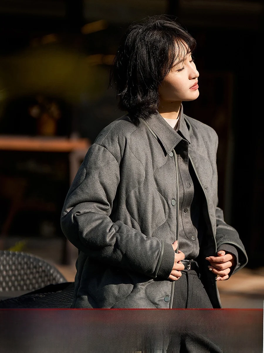 

Женская пуховая куртка XiaoHanGe Cloud Soft Beautiful Things класса люкс, теплая, с наполнителем из верблюжьего и 95% белого гусиного пуха, с узором «Тыква»