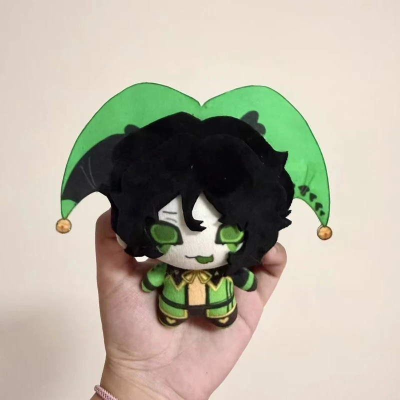 Neueste 10cm Niedliche Grünäugige Zirkus-Anime-Charaktere Harlekin Plüsch-Spielzeug Schlüsselanhänger Plüschpuppe Taschenanhänger – Detail 4