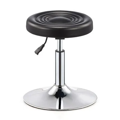 ‌Hydraulic Salon Stool Swivel Chair - Adjustable Rolling Barber Stool with Backrest, Professional Salon Chair for Makeup Counter