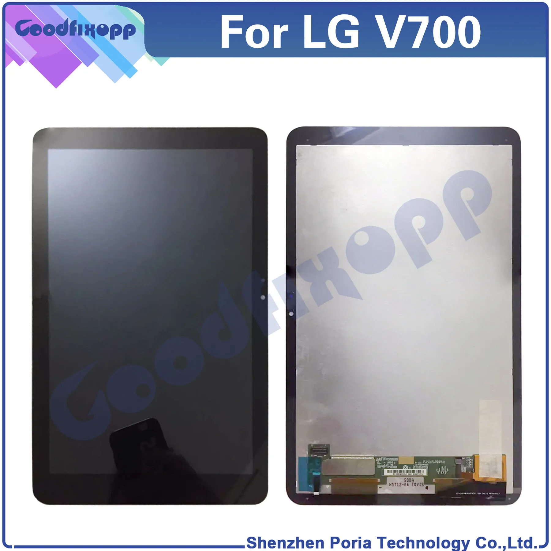 

For LG V700 LCD Display Touch Screen Digitizer Assembly Repair Parts Replacement