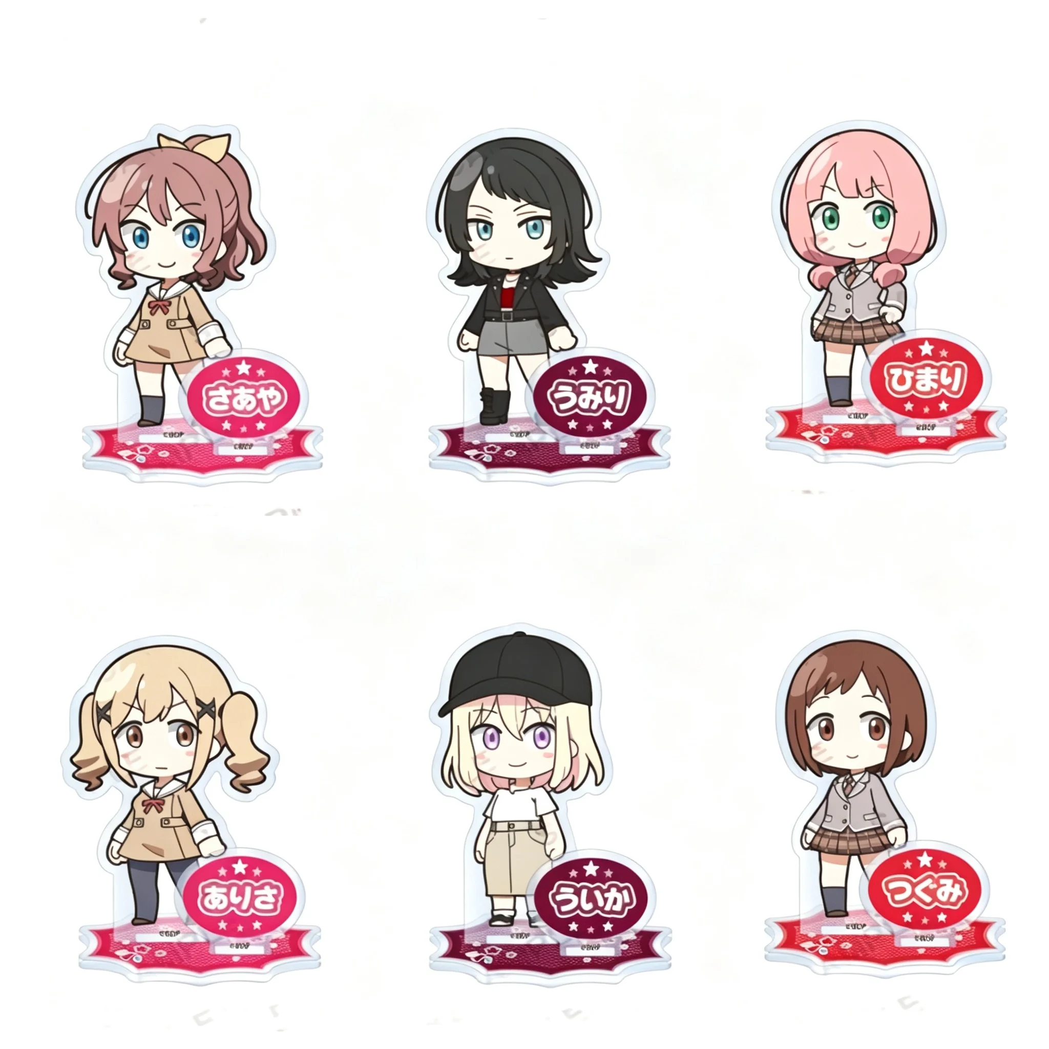 Multimedia Planning BanG Dream! Yamabuki Saaya Kasumi Toyama Q-Style Acrylic Stand Model Plate Keychains Desktop Ornament