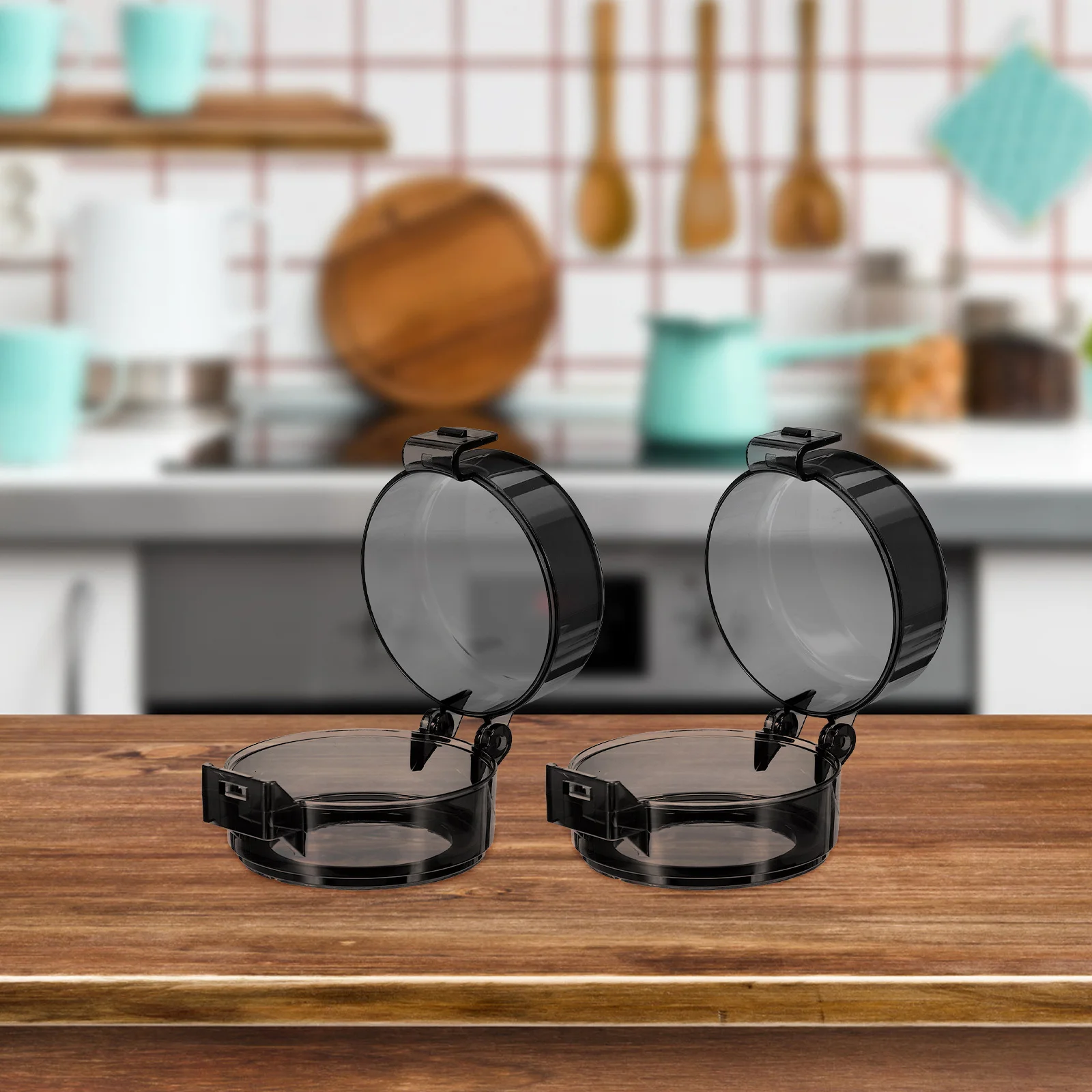 

5Pcs Gas Stove Knob Covers Child Proof Safety Guard Plastic Protector 4.2cm Diameter Prevent Accidental Switching Kitchen Burner