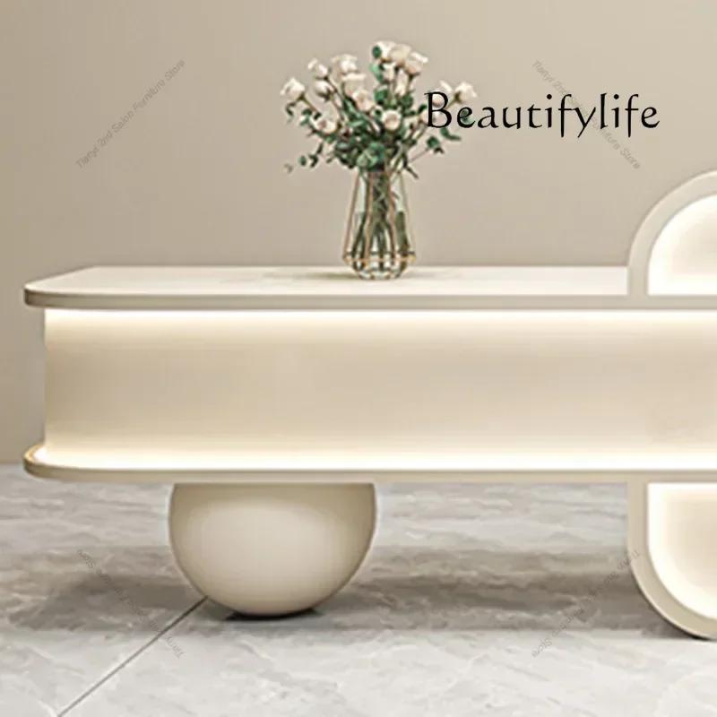 Italian Style Beauty Salon Reception Desks Clothing Store Luxury Simplicity Reception Desks Designer Furniture Receptionen HBRD