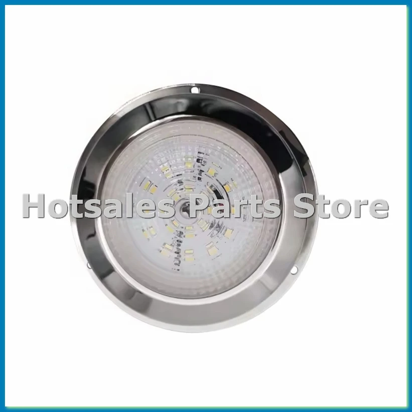 

3-дюймовый светодиодный потолочный светильник из нержавеющей стали с кнопкой, круглый светильник для яхт и морского транспорта - A57M