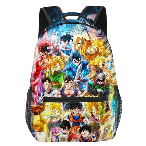 3D-tryckt Dragon Ball Ny tecknad Anime Grundskola och Gymnasium Väska Elev Ryggsäck Barn Pojke 6 best sales Goku-ryggsäck - №6
