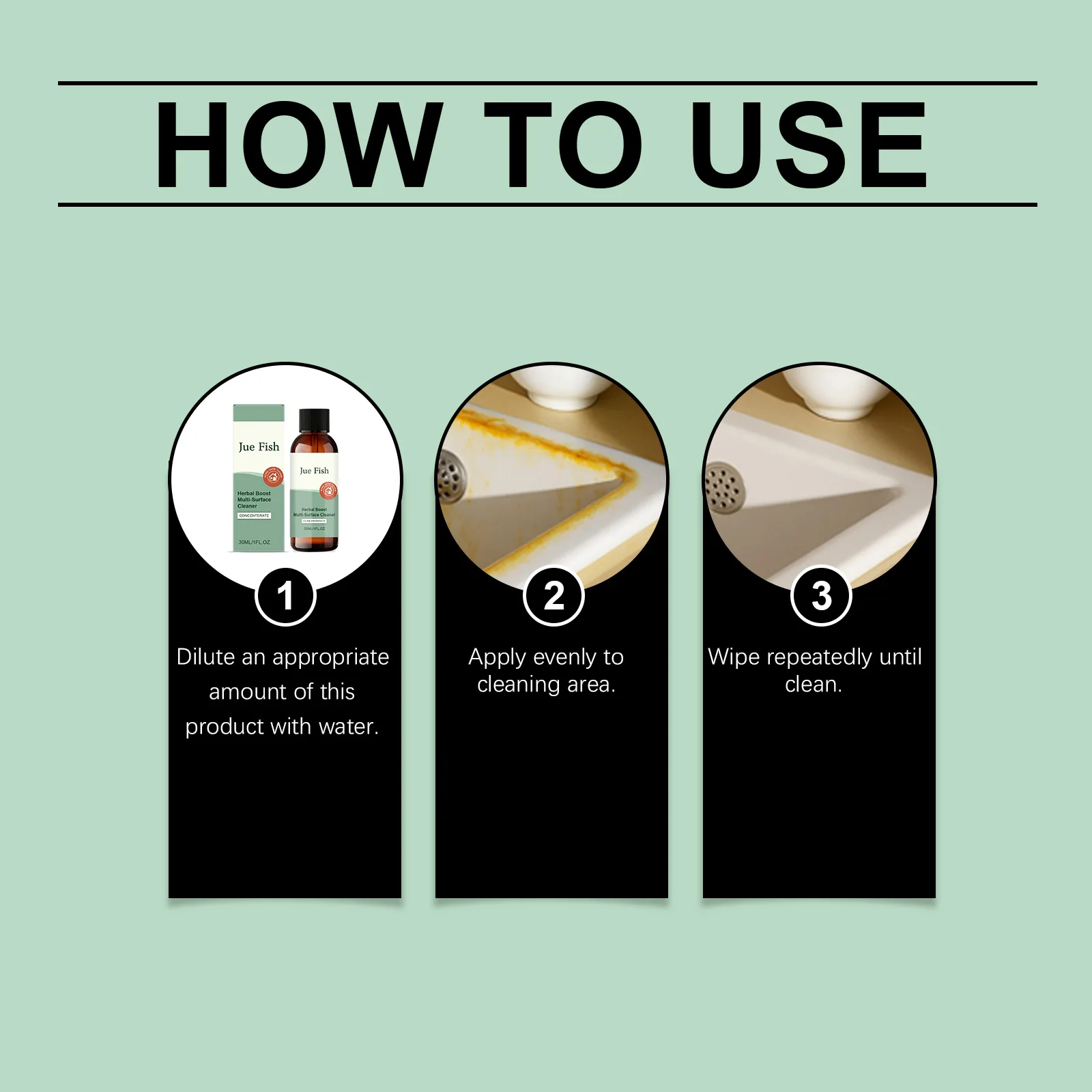 

30ml Multi Purpose Cleaner For Kitchen Bathroom Oil Stain Removal Household Cleaning