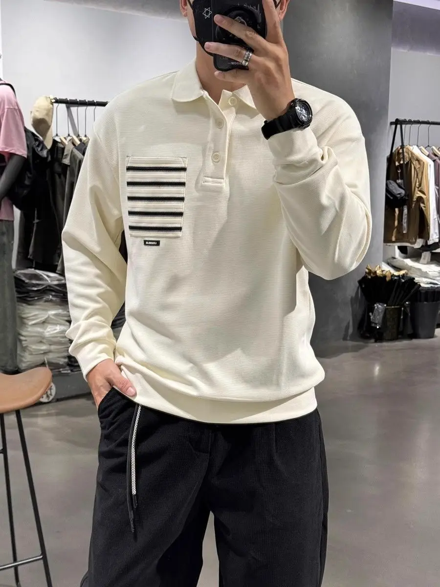 

Men's Autumn Casual Long Sleeve Polo Shirt