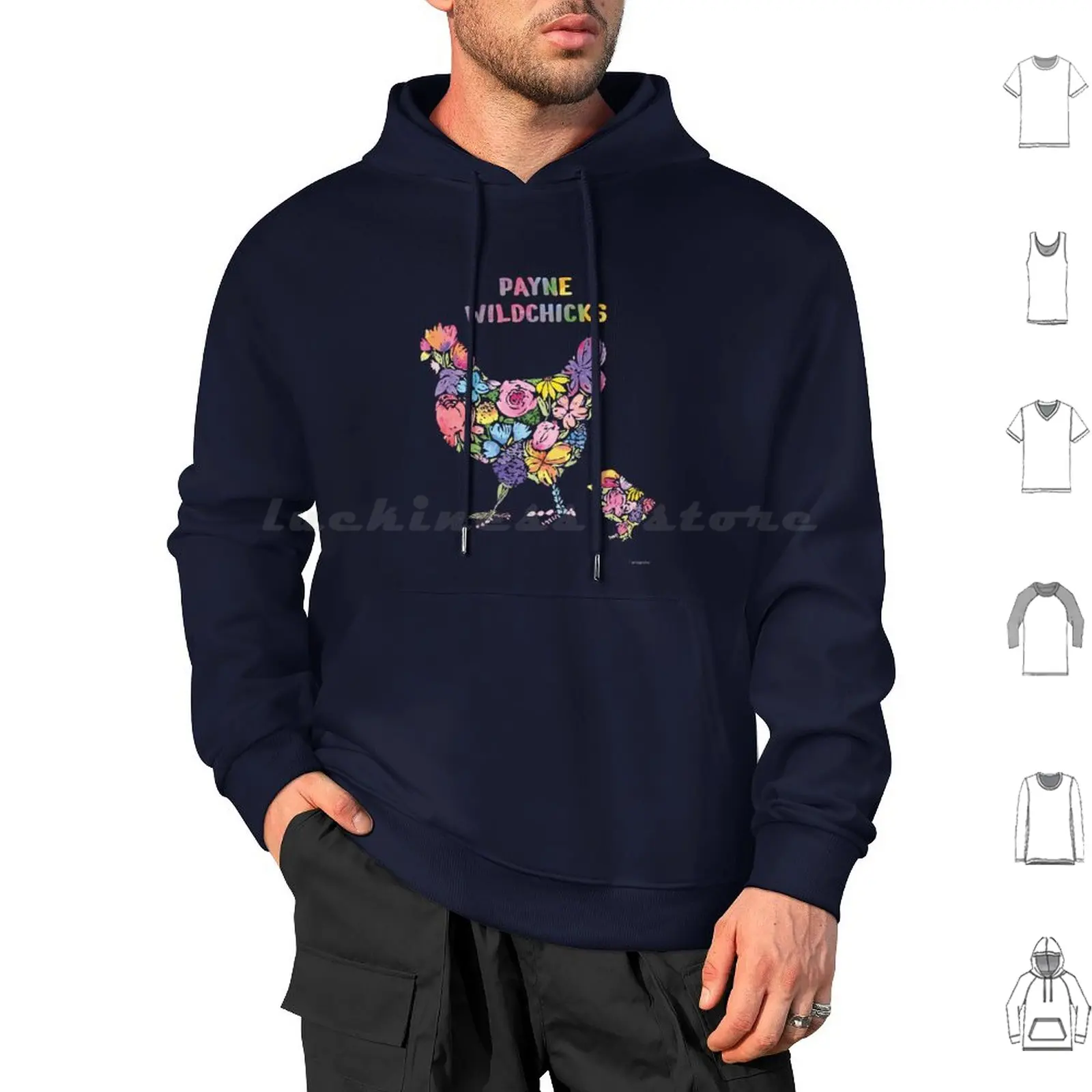 Uniform Design Payne Wildchicks Hoodies Long Sleeve Floral Hens Chicks