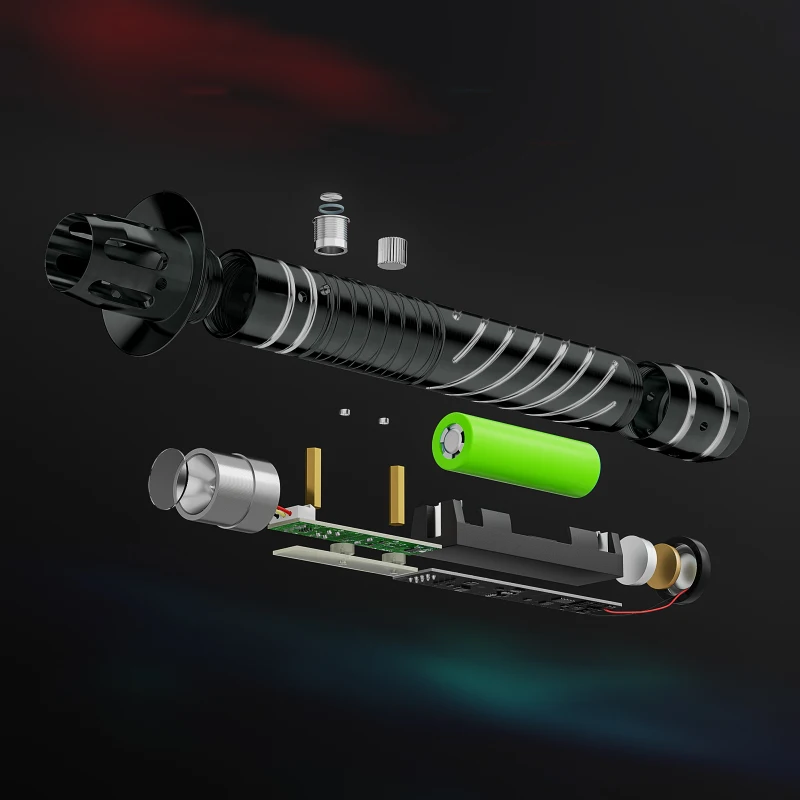 Wanarico Lightsaber-Rgb Metalen Gevest Zware Dueling Light Saber Met 7 Geluid Lettertypen Gevoelige Smooth Swing 15 Kleuren Variabele