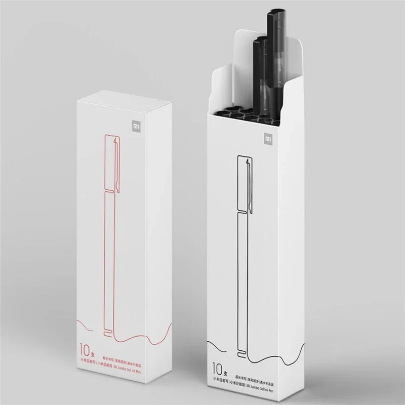 قلم كتابة فائق المتانة من شاومي-ميجيا ، قلم رصاص ، أقلام توقيع سوداء ، إعادة ملء سويسرية ناعمة ، ميكوني ، حبر ياباني ،