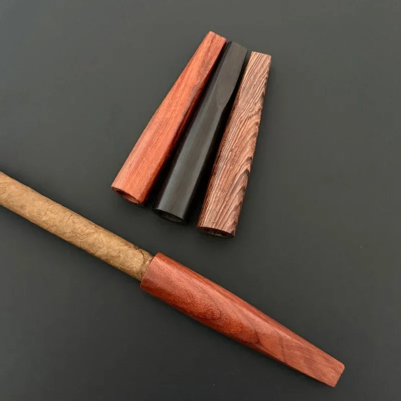 1cm Mini Cigar Specific Mouthpiece Tip Solid Natural Wood Cigar Holder Made of Sandalwood Daiwood
