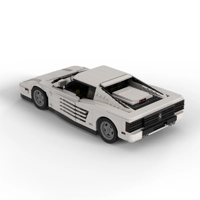 1484 elementy MOC Sonny S Testarossa Icons Model Klocki Konstrukcyjne Pomysł na Prezent Świąteczny Kreatywna Zabawka Edukacyjna Klocki dla Dzieci