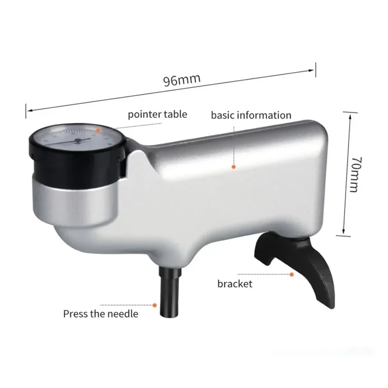 Lab 934-1 Portable Barcol Hardness Tester Aluminum Alloy Indentation Meter Mobile Non Destructive Testing B648 Single Hand Use