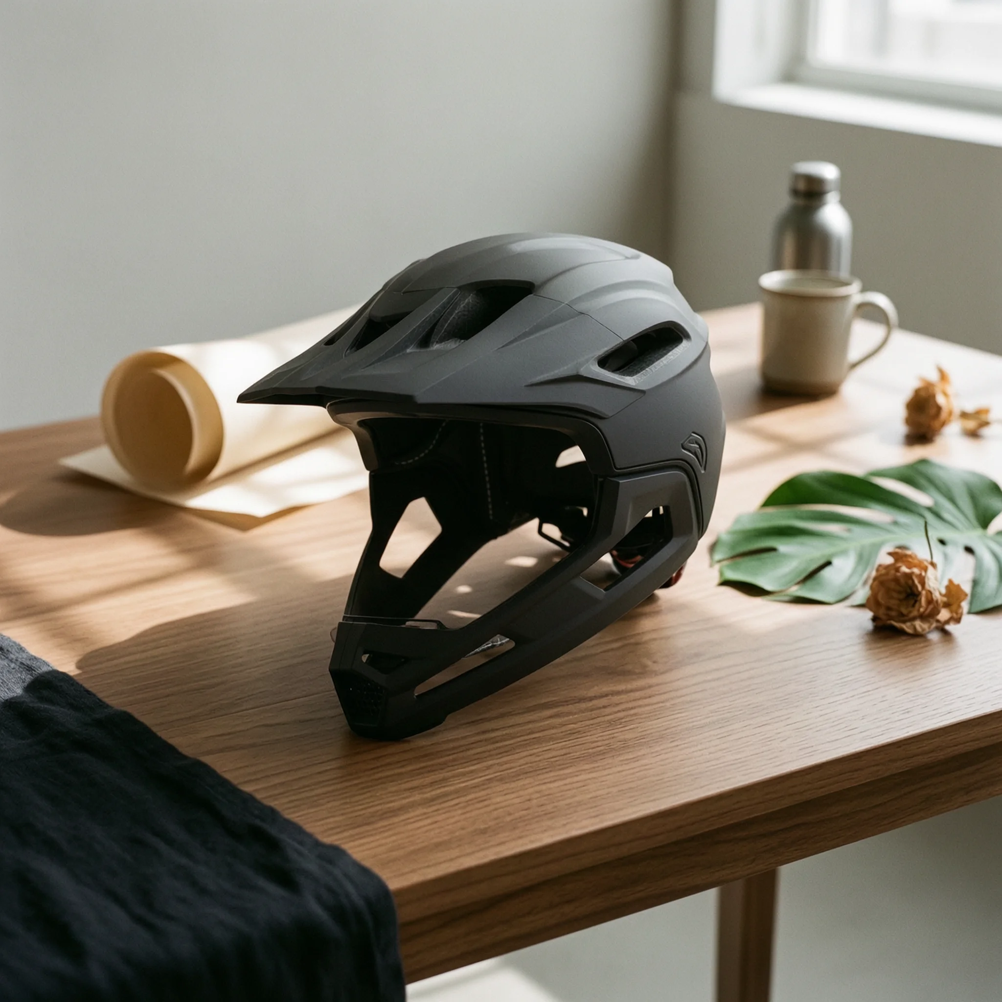 Bike Helmet with Detachable Chin Guard Removable Helmet with Detachable Chin Bar Lightweight Breathable for Mountain Bikers