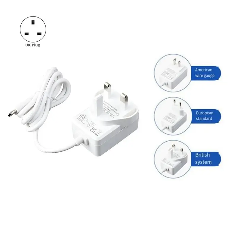 Stylish-For Raspberry Pi Generation 5 27W USB Type-C PD Power Supply USB-C Interface Multi-Function Power Supply With UK Plug Du