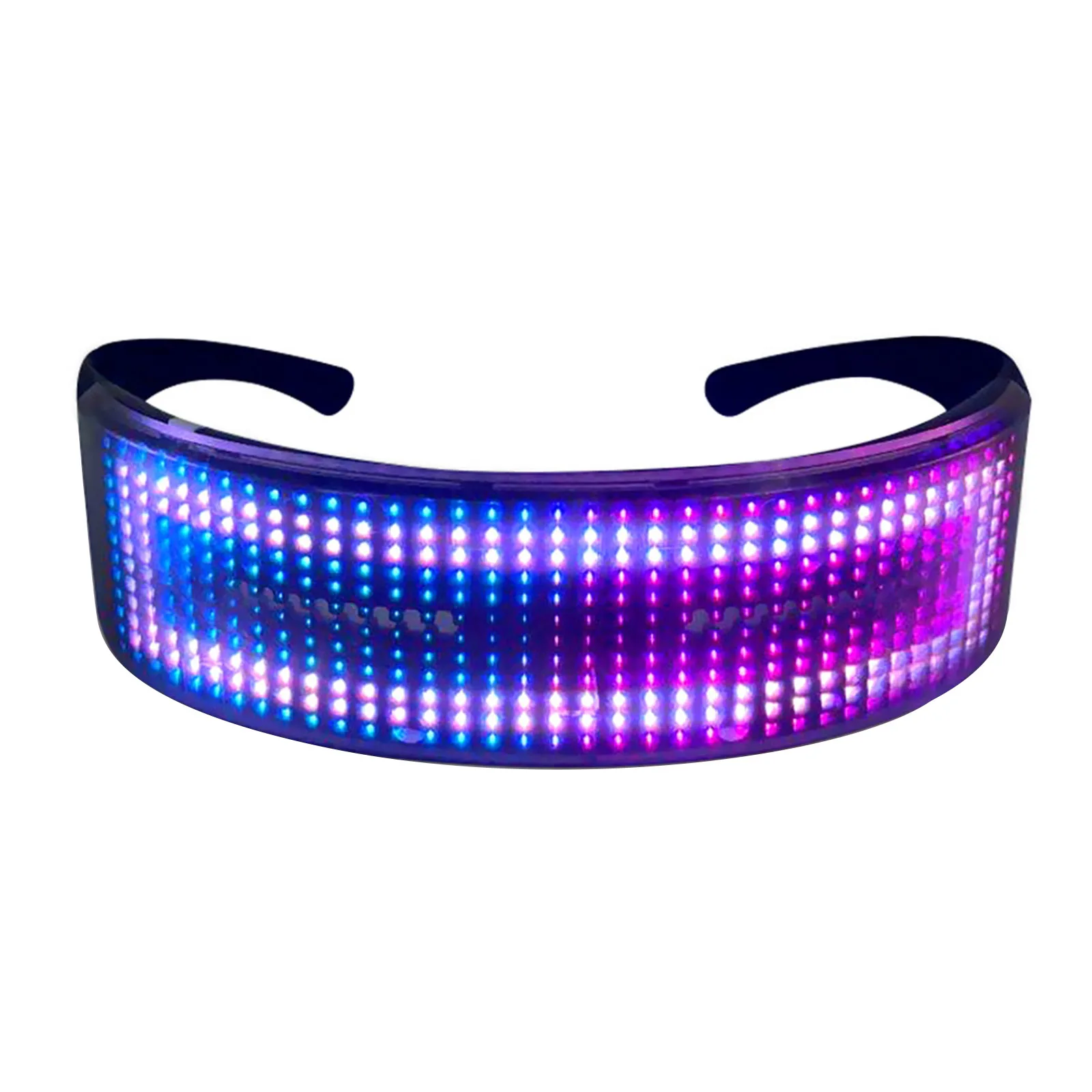 LED Party Glasses BT APP Control LED Light Up Glasses Flashing Glowing Luminous Glasses USB Rechargeable DIY Animation for Chris