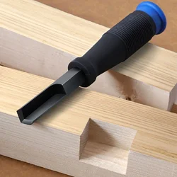 Scalpello ad angolo retto acciaio al cromo vanadio manico in TPR scalpello angolare quadrato per taglio scanalato per la lavorazione del legno