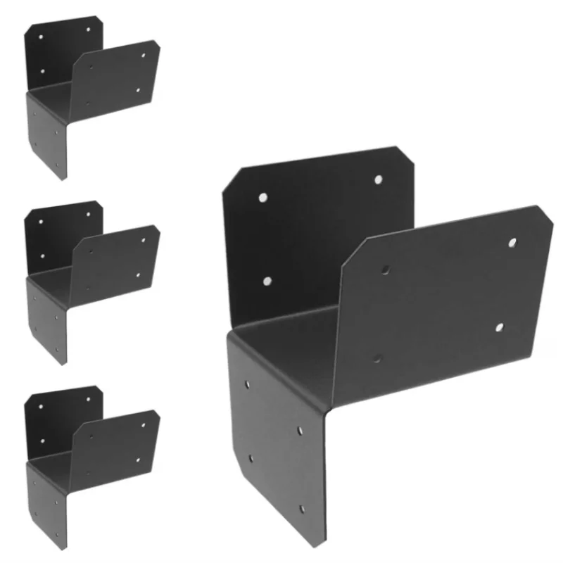 4-teilige U-förmige Stützhalterung aus verzinktem Stahl, geeignet für 4 Zoll