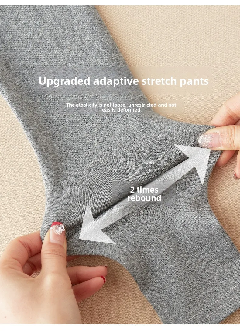 Kinder Mädchen Einfarbige Hochgeschnittene Baumwoll-Leggings Weiche Dehnbare Atmungsaktive Kinder-Strumpfhosen Lässige Tägliche Lange Oberbekleidung Hosen – Detail 9