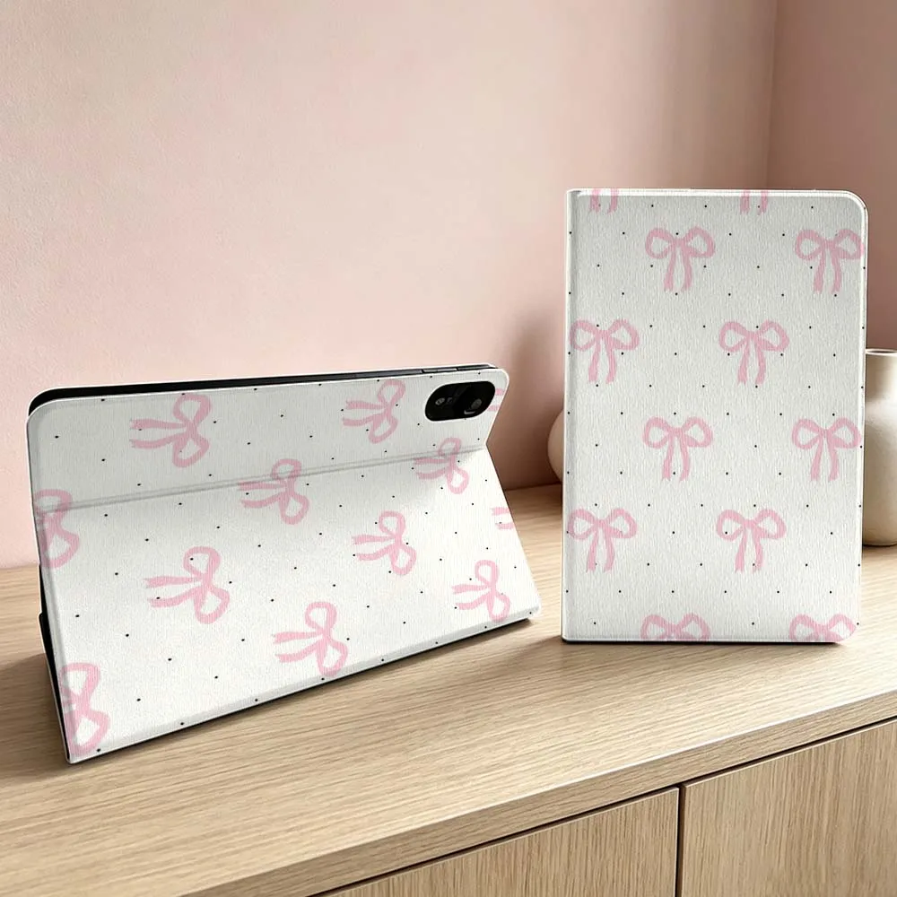 Art Pink Bow Pattern Soft For Xiaomi Redmi Mi Pad 8 7 6 5 4 2 SE K Pro Max Ultra Poco Pad Inch Tablet Case