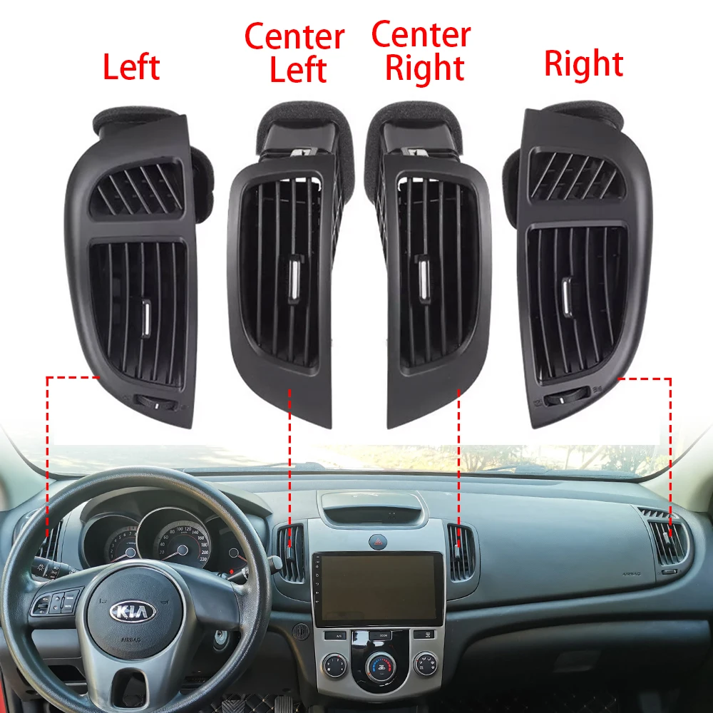 DashBoard Air Conditioner Outlet for KIA Forte Cerato 2008-2013 Car LED Front Left Right Dashboard 974301M100 Cars Interior