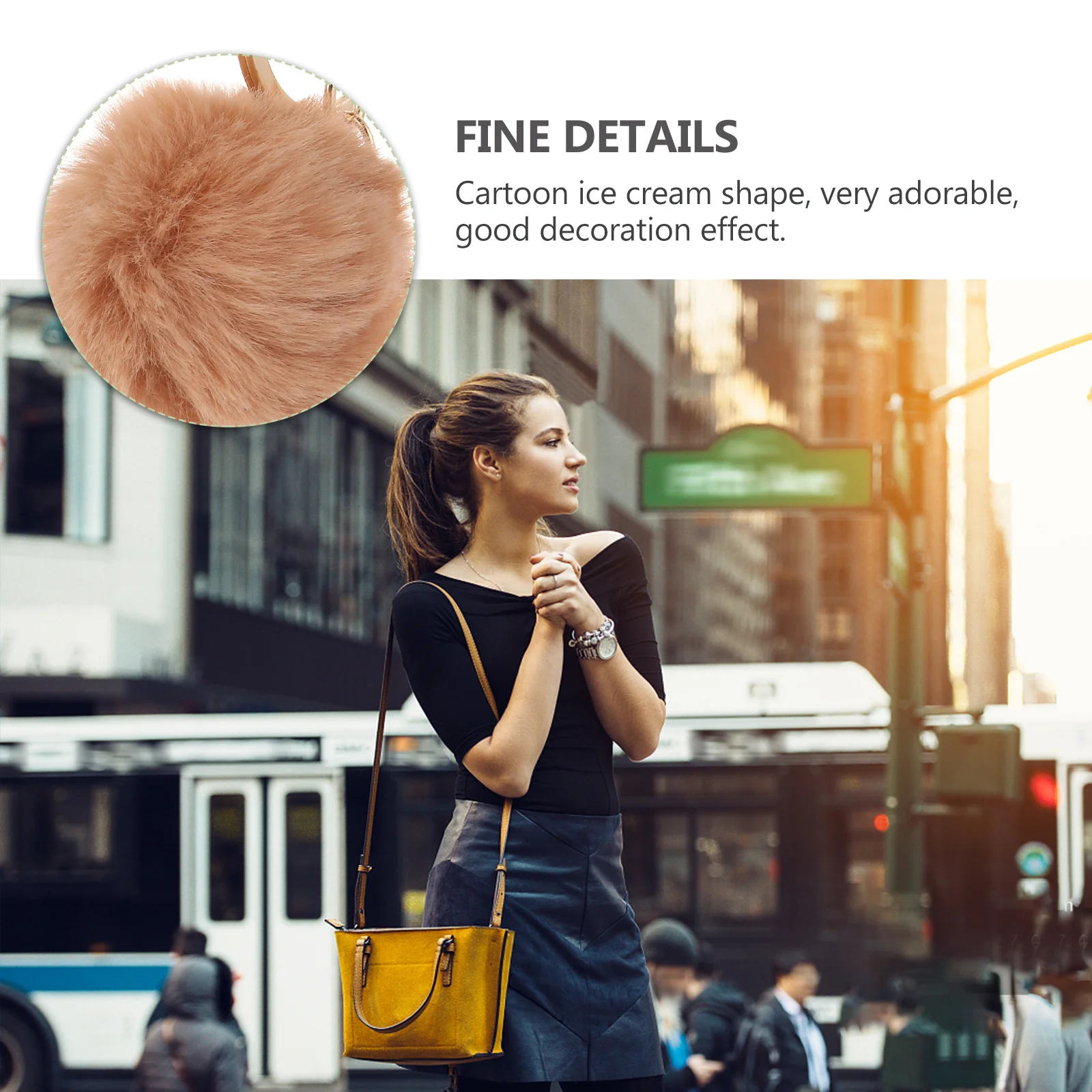 

3Pcs Soft Texture Ice Cream Keychain Cute Bag Charm Pendant for Key Decoration Luggage Tag Kids Gift Unique Accessories