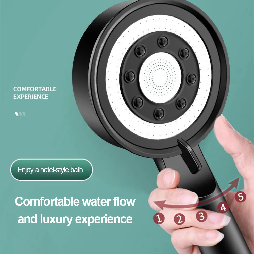 Customizable Water Flow 5 Modes for Different Shower Styles Water Saving Nozzle Design Powerful Pressurized Shower Head