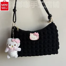 MINISO Sanrio Cartoon Hello Kitty Girl Shoulder Bag Simple, Sweet and Cute Student Handbag