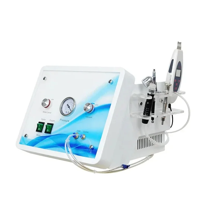 4 in 1 Diamond Peel  Dermabrasion  Hydro Face Cleaning Machine Microdermabrasion Spray Oxygen Jet Peeling Hydro Skin Care Tools