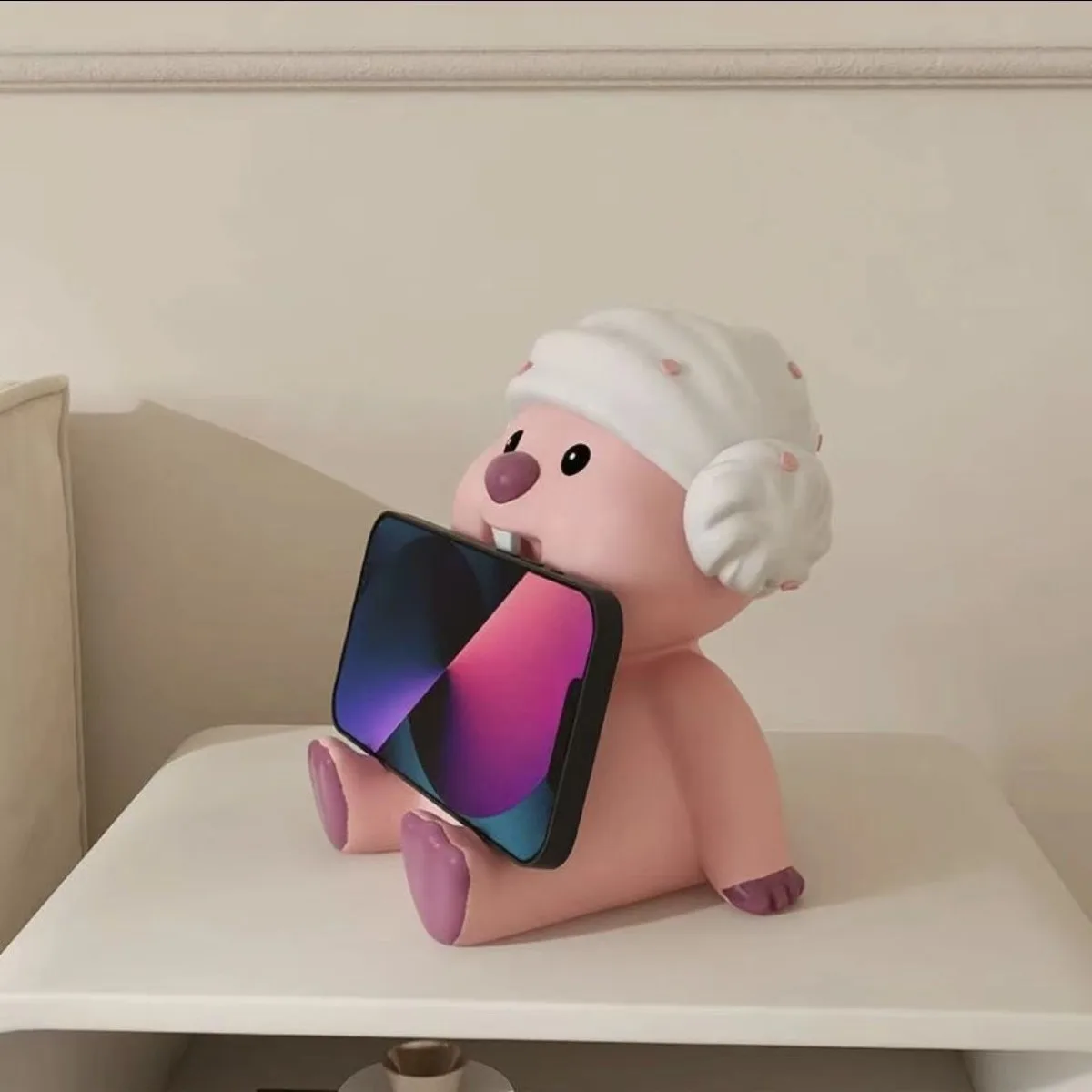 Support de téléphone Loopy, jouet cadeau, objet de collection, figurine mignonne, ornement de bureau, poupée, article lié à l'anime, cadeau d'anniversaire