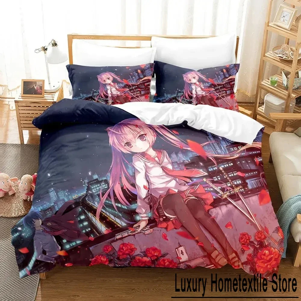 Anime Aria the Scarlet Ammo Hidan no Aria Bedding Set Duvet Cover Bed Set Quilt Cover Pillowcase Comforter king Queen Size