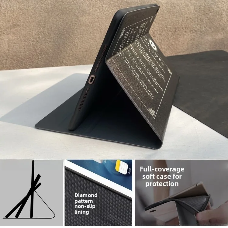 

Death Note 9.7 Inch iPad Protective Case ible with Air 3/4/5 And pro 0.5/ Models Tablet Cover Leather Sle