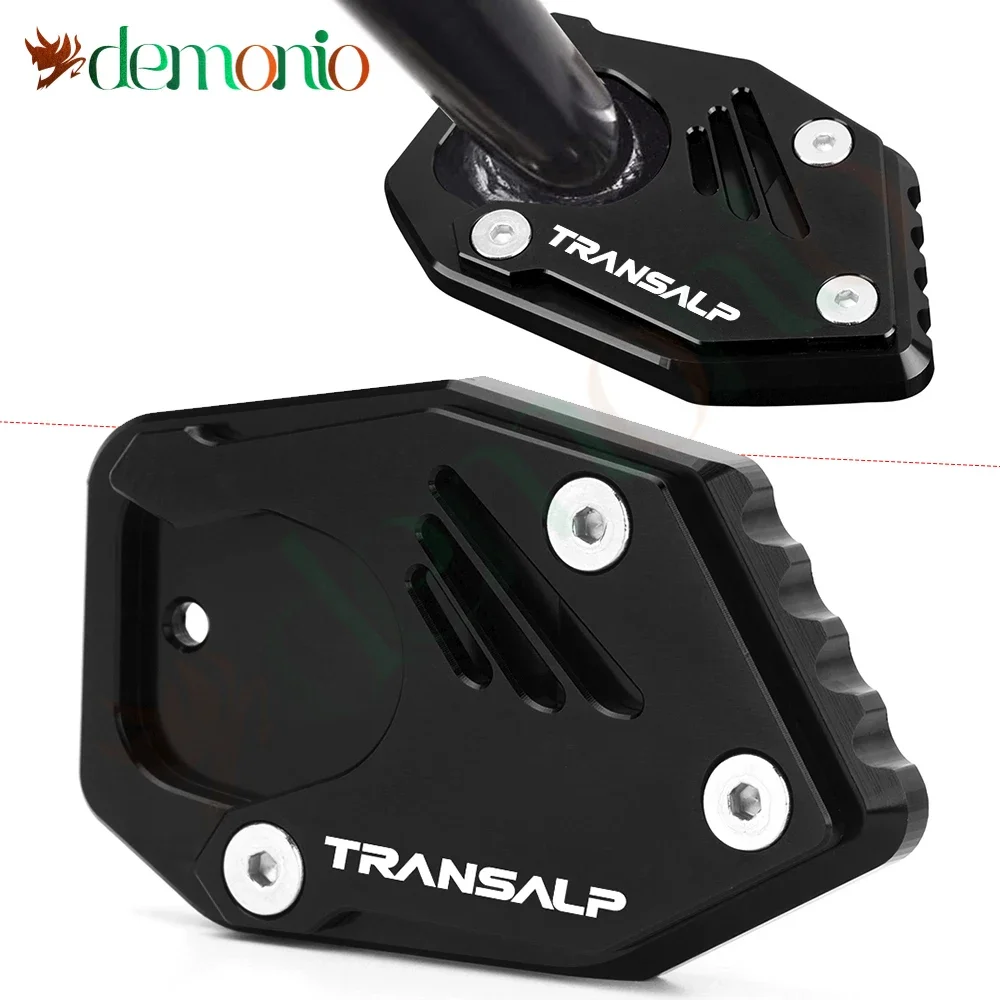 Motorcycle Accessories For HONDA XLV 600 650 700 TRANSALP CNC Aluminum Side Stand Extension Kickstand Pad Support Plate Enlarge