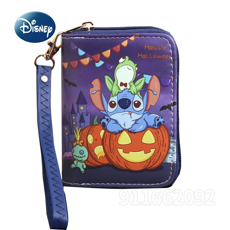 

Disney Stitch New Children's Coin Purse Cartoon Cute Portable Children's Wallet Multiple Card Slots Large Capacity Coin Purse