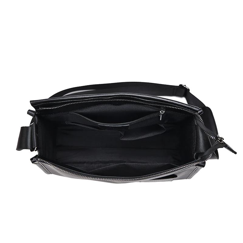 طبقة علوية من جلد البقر للرجال حقيبة كتف مفردة حقيبة كروس كلاسيكية غير رسمية حقيبة كروس كورية من الجلد المجنون 가방 sreка #5