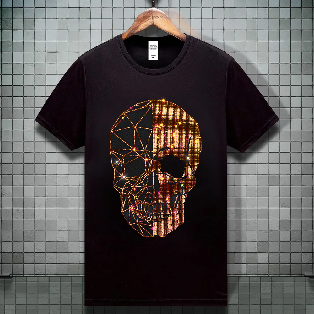 

Skull High Quality Women T Shirt Unisex Brand Short Sleeve T-shirt Designer Tee Luxury Men Cotton Tshirt Top Summer Kids Clothes