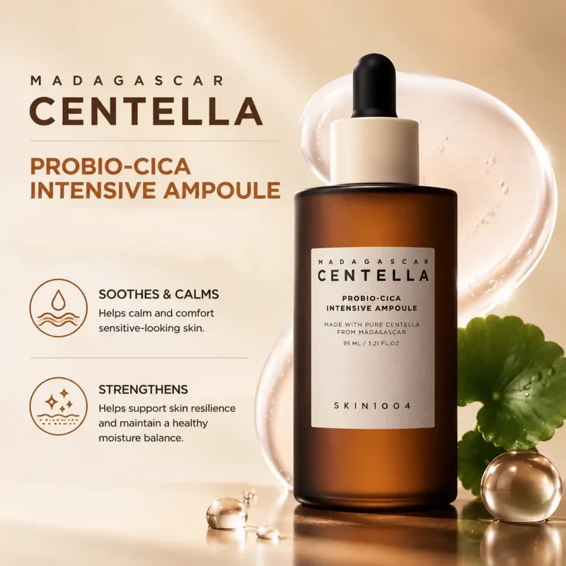 Korean Skin Care Madagascar Centella Probio-cica Intensive Ampoule 95ml Facial Nourishing, Soothing Repair Skin Barrier Serum