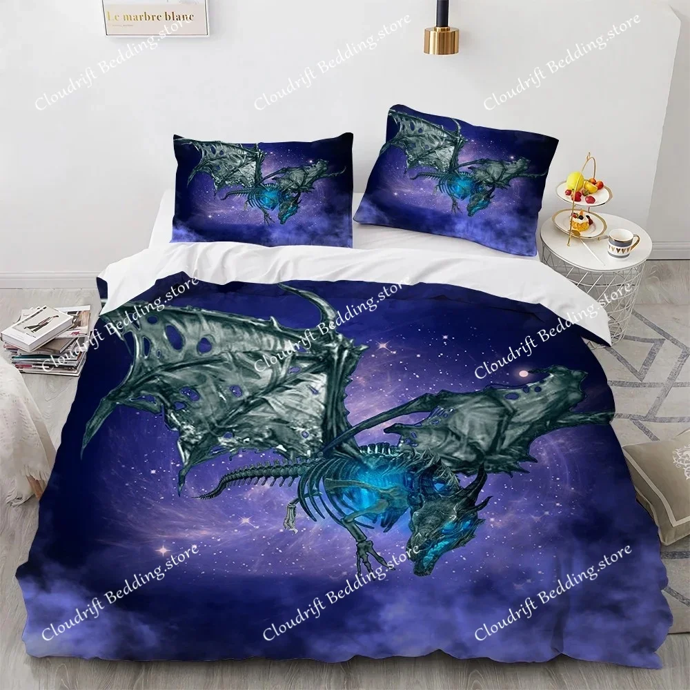 

Pterosaur Duvet Cover Set Pterosaur Dragon Fantasy for Boys Teens Twin Bedding Set Double Queen King Size Microfiber Quilt Cover