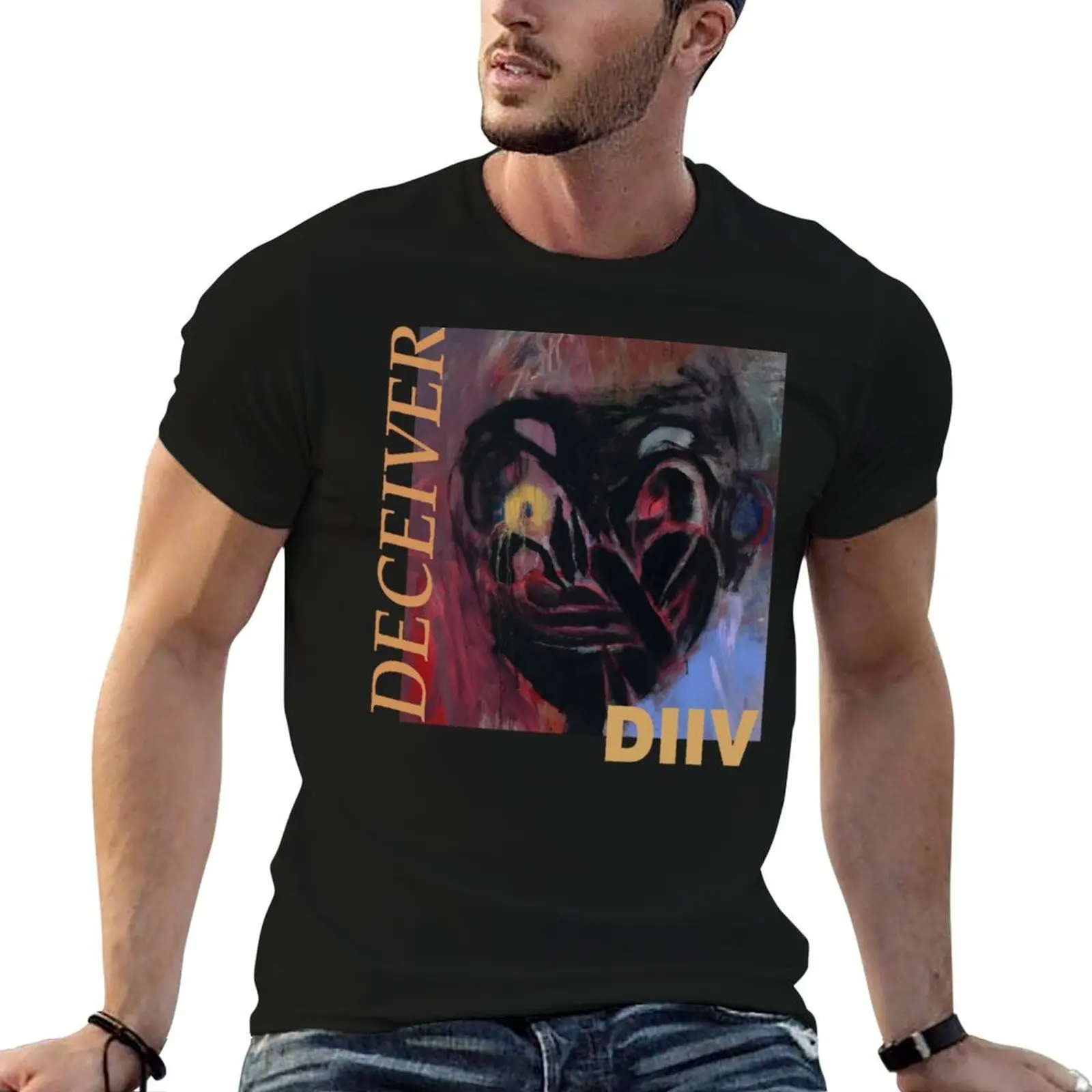 

Diiv Receiver Black Gift T-Shirt man t shirts cotton anime t shirts oversize T-Shirt