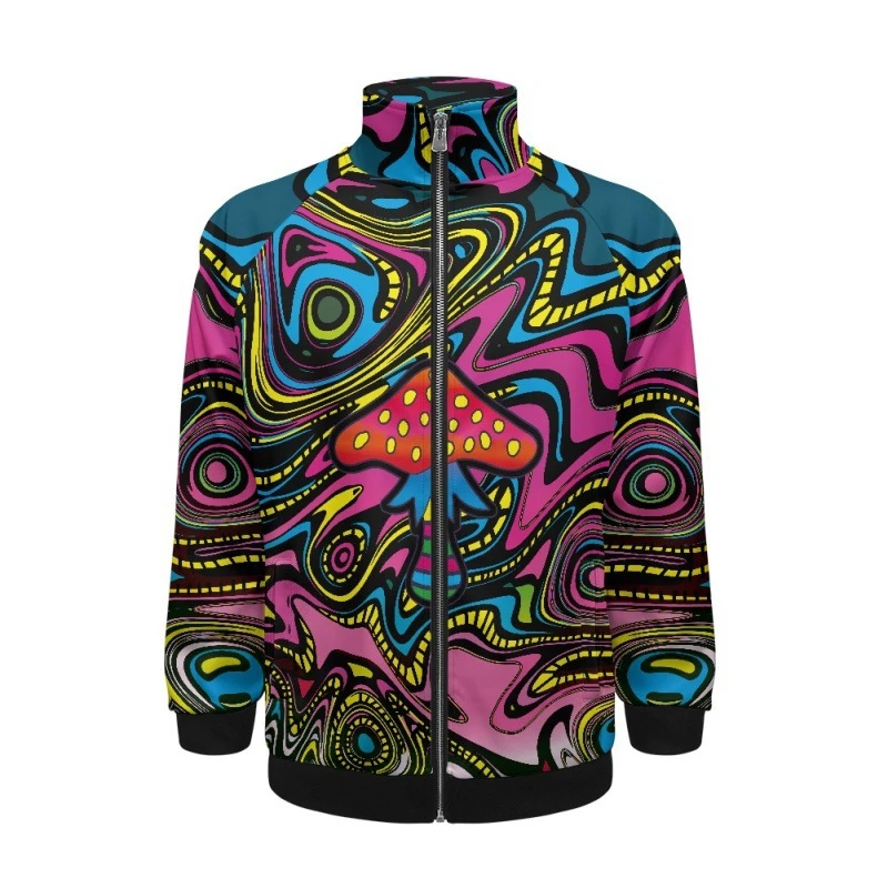 Dazzling Creativity 3D Baseball Jacket Men Bomber Jacket Harajuku Fashion Stand Collar Zipper Sweatshirt Casual Sportswear Coat