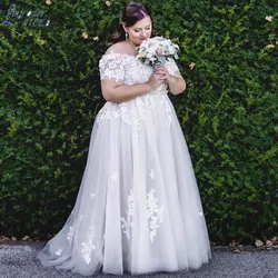 NICEB-Robe de Mariée Vintage en Tulle de Grande Taille, Simple, avec Appliques en Dentelle, pour Patients, Quelle que soit la Tenue Éducative sur MesureMise en page niceb Vintage plus taille tulle robe de mariée simple