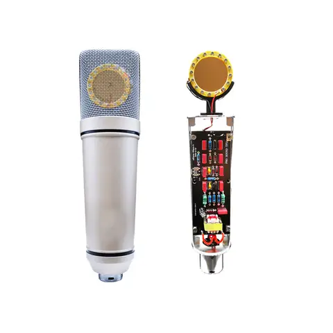 U87 condenser microphone, 34MM large diaphragm professional studio recording and live streaming microphone set